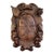 Antique French Gothic Wall Plaque Coat of Arms Carved Oak Renaissance C1890 For Sale