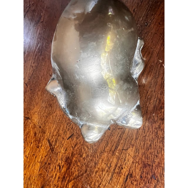 Metal 1980s Brass Frog Paperweights Set of 2 For Sale - Image 7 of 10