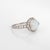 Art Deco Vintage Art Deco Opal Diamond Ring Platinum Engagement Bridal Jewelry, Size 6 For Sale - Image 3 of 7