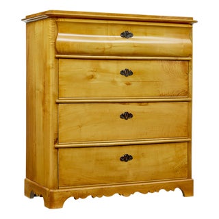 Swedish Birch Chest of Drawers, 1884 For Sale