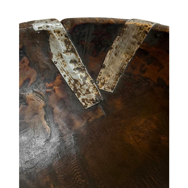 Large Vintage Fulani Wood Bowl For Sale - Image 4 of 9