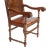 Italian or Spanish Large Walnut Armchairs Circa 19th Century, a Pair For Sale - Image 4 of 11