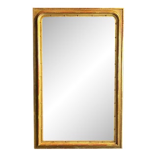 19th Century French Louis Philippe Large Giltwood Mirror For Sale