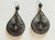 Vintage 1980s 1990s Brutalist Boho Gunmetal Wire Mesh Teardrop Earrings For Sale In New York - Image 6 of 6