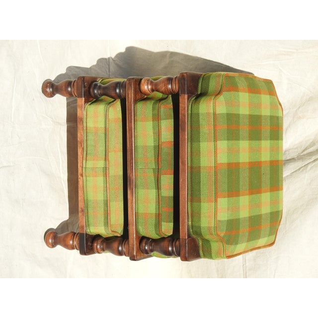 Wood Late 19th Century Ethan Allen Stackable Foot Stools- Set of 3 For Sale - Image 7 of 9
