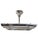 Mid-Century Modern Mid 20th Century French Modernist Art Deco Billiard Chandelier Highly Polished Nickel & GlassRods For Sale - Image 3 of 18