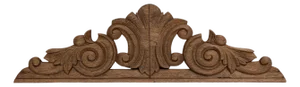 19th Century French Handcrafted Wooden Ornament Fragment