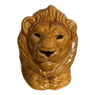 1960s Vintage Lion Planter For Sale