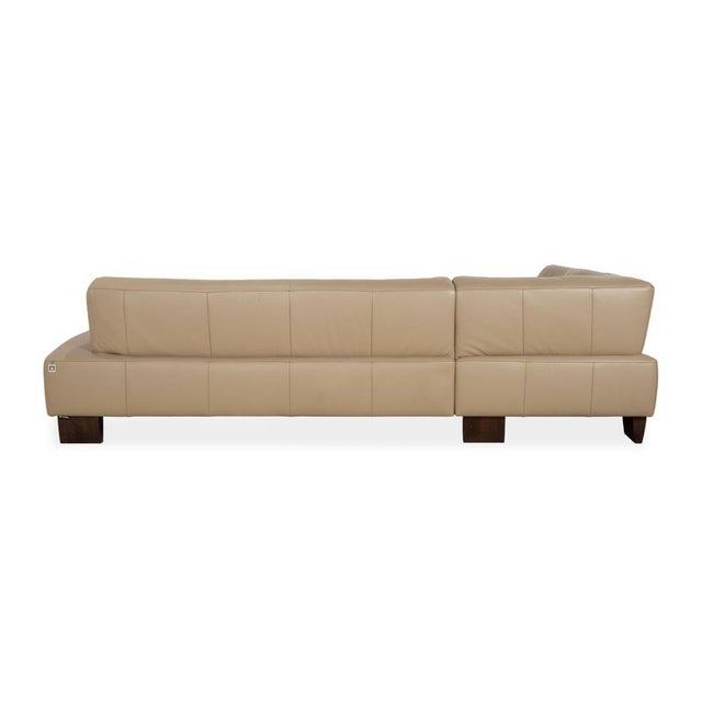 Leather and Wood Corner Sofa from Musterring, Set of 2 For Sale - Image 13 of 17