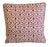 A custom-tailored designer pillow by Mike Seratt of The Prized Pig in designer Le Gracieux's hand-screened linen/hemp...