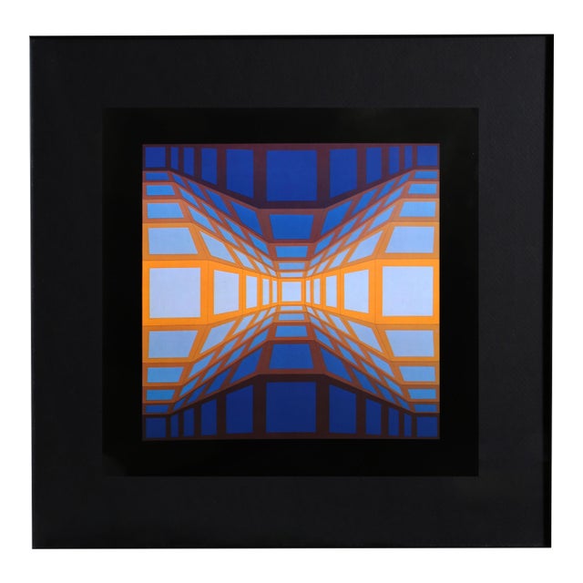 Victor Vasarely, Kek Eg 2, Offset Lithograph For Sale