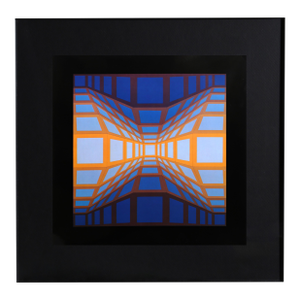 Victor Vasarely, Kek Eg 2, Offset Lithograph