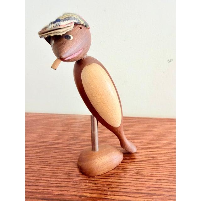 Bird Bottle Opener and Corkscrew with a Fabric Beret from Arne Basses, 1960s For Sale - Image 9 of 9