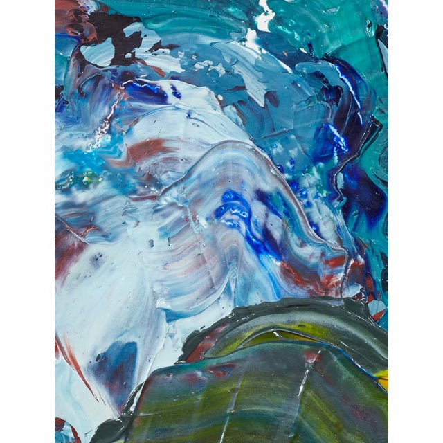 Paint "Colourscape 62" Original Abstract Oil Painting by Simon Findlay For Sale - Image 7 of 9