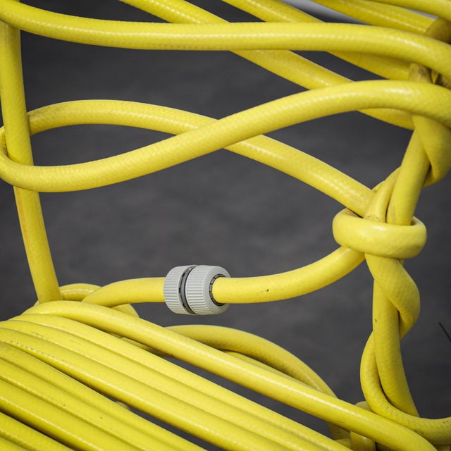 Yellow Hosepipe Chair by Sander Bokkinga for Bok, Netherlands, 2008 For Sale - Image 8 of 11