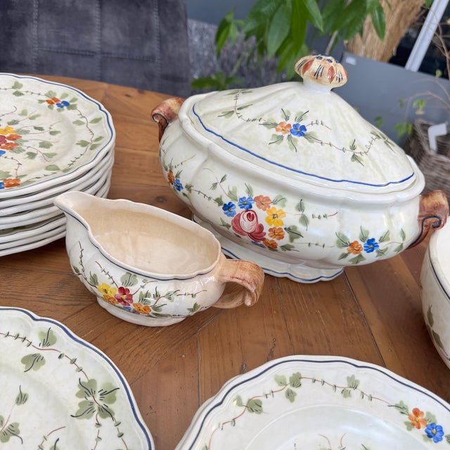 Vintage Dinnerware Set, France, 1950, Set of 27 For Sale - Image 4 of 18