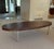 Gorgeous B&B Italia MaxAlto Complementi wengé wood oval coffee table in very good condition. Wengé is a heavy dark...