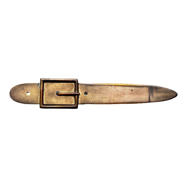 1960s Brass Buckle Letter Opener For Sale