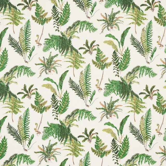 Sample- Schumacher Les Fougeres Fabric in Document For Sale
