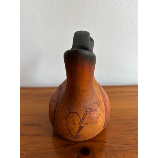 1960s Southwestern Wedding Vase With Bear Motif For Sale - Image 4 of 8