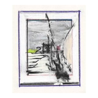 1997 Abstracted Cityscape Pastel by Charles Dudley For Sale
