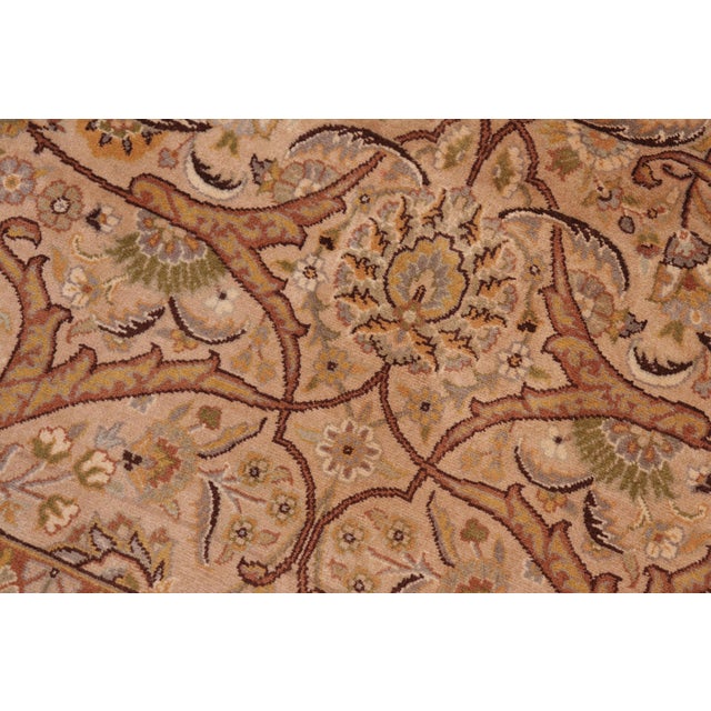 Boho Chic Persian Pak-Persian Taupe/Brown Wool Rug - 7'11'' X 10'2'' For Sale - Image 4 of 9