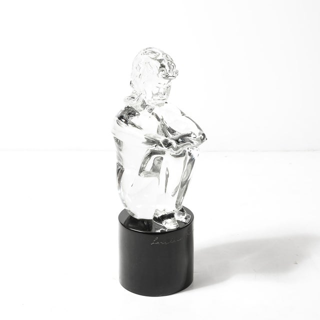 1970s Mid-Century Hand-Blown Murano Glass Figural Sculpture Signed Lorenado Rosin For Sale - Image 5 of 18