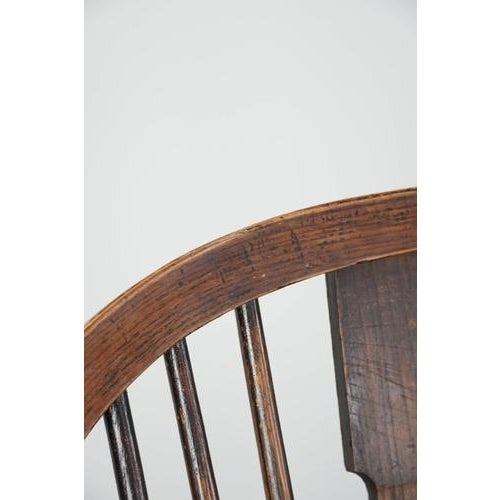 Antique English Highback Windsor Chairs, 18th Century, Set of 2 For Sale - Image 15 of 18