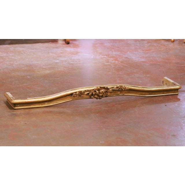 Decorate a bedroom or wall with this elegant antique French carved giltwood canapé de lit, crafted circa 1870. Originally...