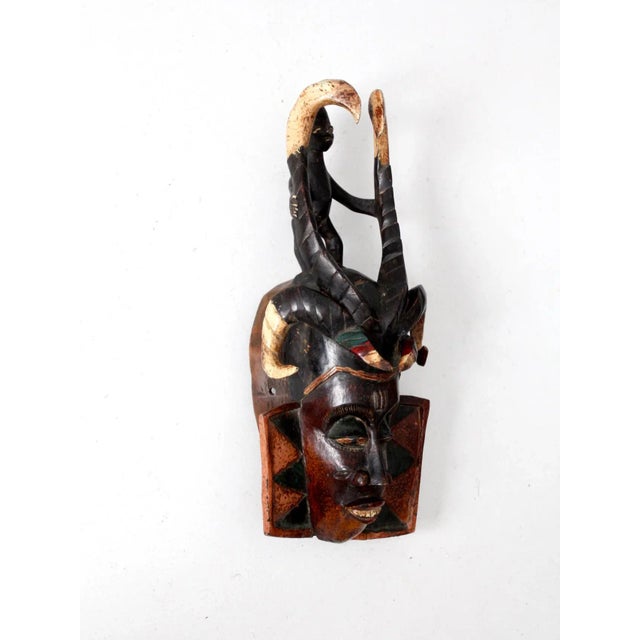 Mid 20th Century Vintage African Guro Tribe Mask For Sale - Image 5 of 8