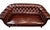 Swedish Chesterfield Sofa or Settee of Tufted Patinated Oxblood Leather For Sale - Image 11 of 15