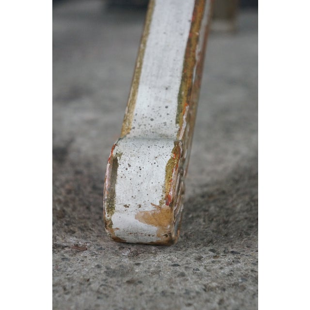Vintage Italian Neoclassical X-Form Curule Bench Stool Ottoman Attributed to Baker Furniture For Sale - Image 11 of 18