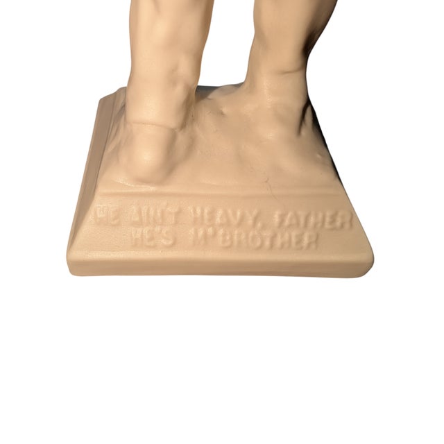 Ceramic Boystown Figurine in White Bisque Porcelain For Sale - Image 7 of 8