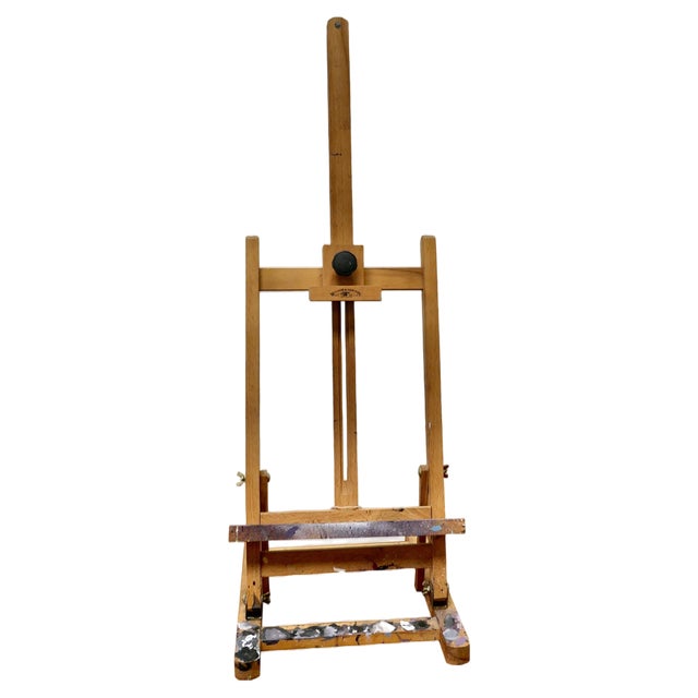 Paint Spattered Folding Table Top Easel from Winsor and Newton, 1950s For Sale