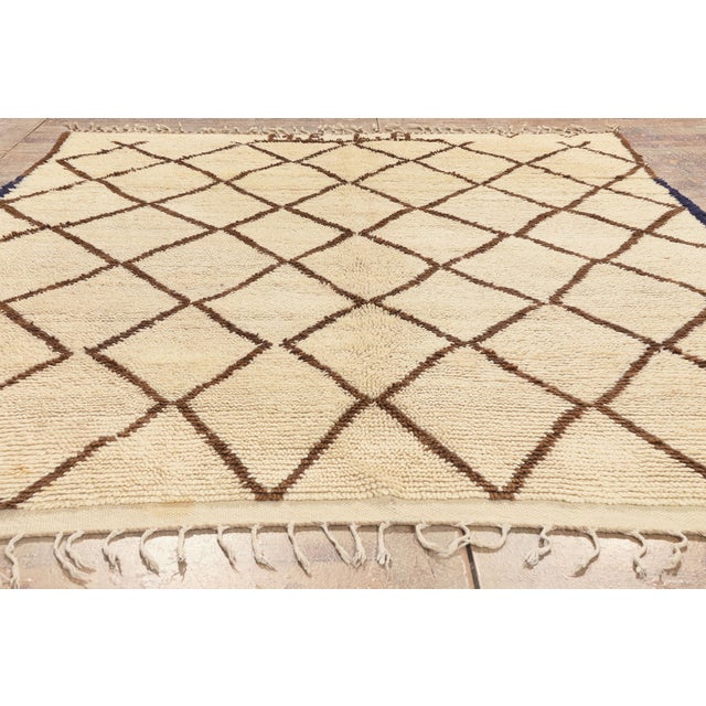 Vintage Azilal Moroccan Rug, 06'05 X 07'11 For Sale - Image 9 of 10