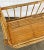 Brown Vintage Scorched Bamboo Collapsible Four Tier Bookshelf For Sale - Image 8 of 9