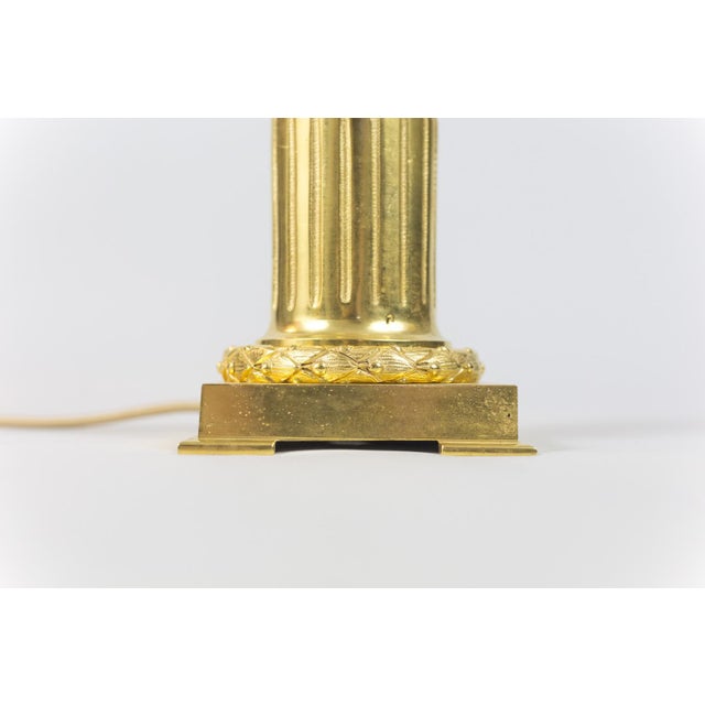 Cream Ostrich Egg Table Lamp Attributed to Maison Charles, 1970s For Sale - Image 8 of 9