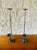 Mid-Century Modern French Brutalist Style Two-Arm Iron Candlesticks, Set of 2 For Sale - Image 3 of 18