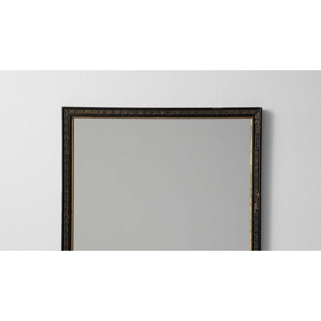 19th Century 19th Century France Napoleon III Black Wood Mirror For Sale - Image 5 of 7