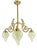 French Brass Chandelier, France, 1910s For Sale