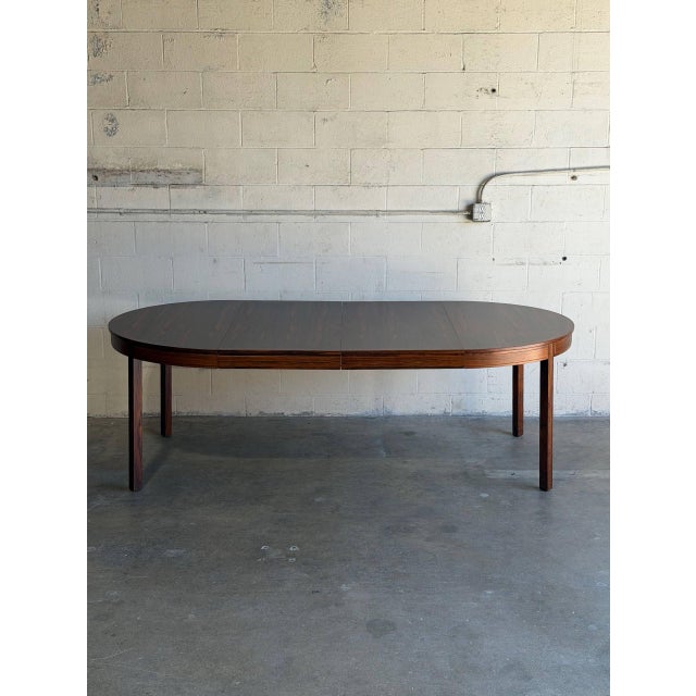 Bertil Fridhagen for Bodafors Extendable Dining Table With Two Leaves Rosewood Swedish Mid-Century Modern 1960s For Sale - Image 4 of 15
