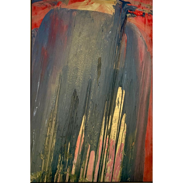 Francine Tint (b. 1943) Black Spring Thick acrylic impasto on canvas 1990 Hand signed 'Francine Tint' and dated verso...