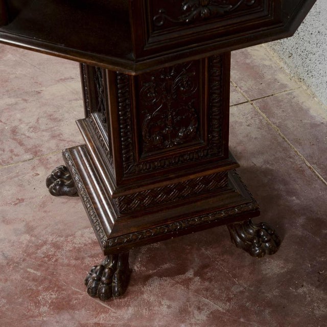 AntiqueMaggini Swivel Coffee Table with Removable Glass Top, 1800s For Sale - Image 18 of 18