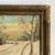 White Mid-20th Century Winter Farmhouse Landscape, Oil on Board -- Framed For Sale - Image 8 of 12