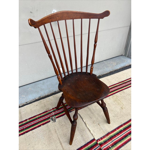 A Very Nice Antique New England Fan back Windsor Side Chair, Circa 1790 New England circa 1780-1800 Possibly Vermont, or...
