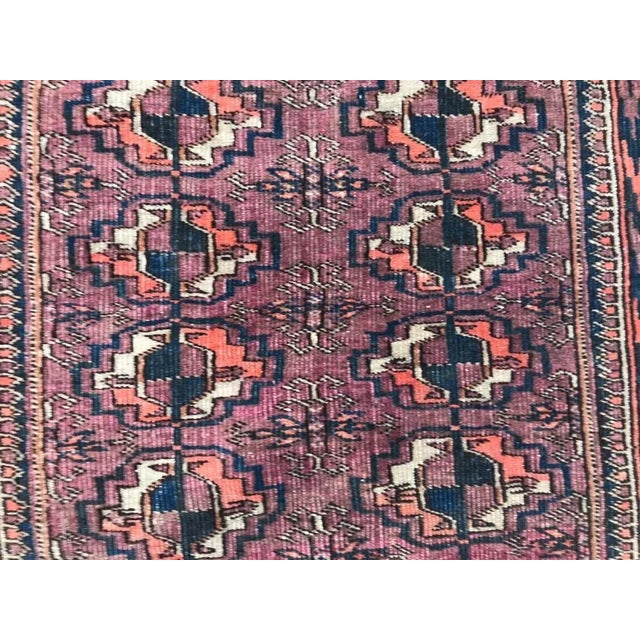 Textile Antique Boukhara Afghan Rug For Sale - Image 7 of 11