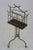 Wood 19th Century Edwardian Brass Walnut Canterbury Magazine Holder with Provenance For Sale - Image 7 of 8