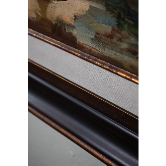 Avancaria Artist Signed Floral Still Life Oil Paint on Canvas For Sale - Image 4 of 13