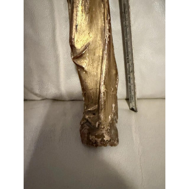 Late Gothic Carved Madonna and Child Figure For Sale - Image 10 of 13