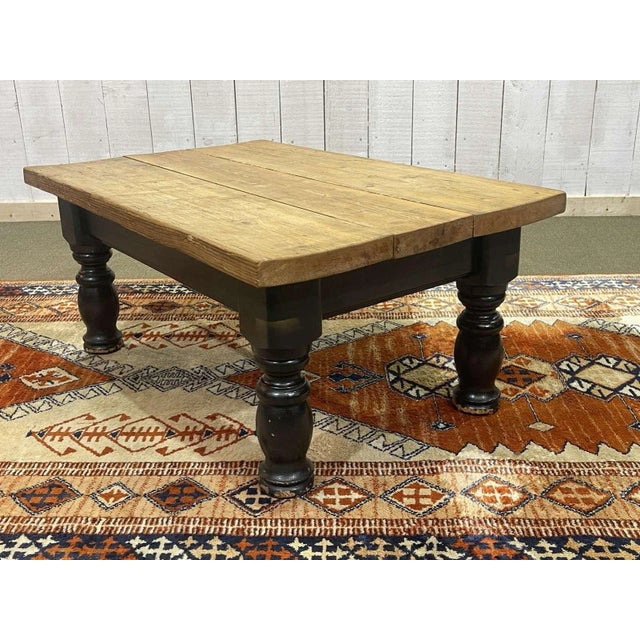 English Fir Coffee Table, 1950s For Sale - Image 11 of 11